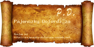 Pajenszky Doloróza névjegykártya